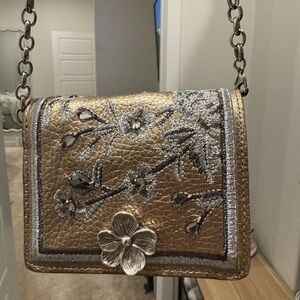 Brighton Metallic Floral Mini Bag